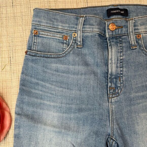 J.Crew Women's High-Rise‎ Skinny Jeans Size 27 Light Blue Denim - Picture 4 of 7
